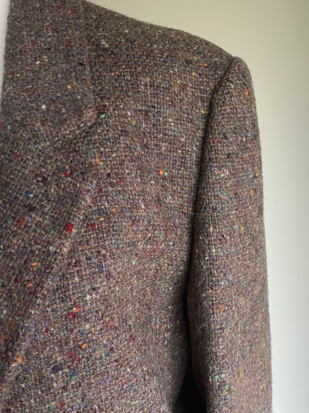 Vintage Larry Levine New York Multicolor Tweed Blazer Medium - Picture 5 of 9